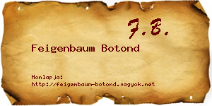 Feigenbaum Botond névjegykártya