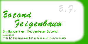 botond feigenbaum business card